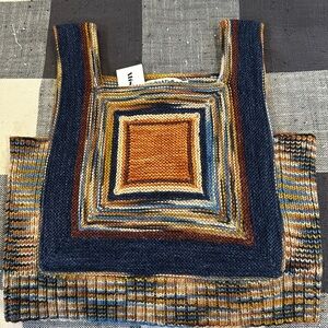 Misha and puff xs/s log cabin vest